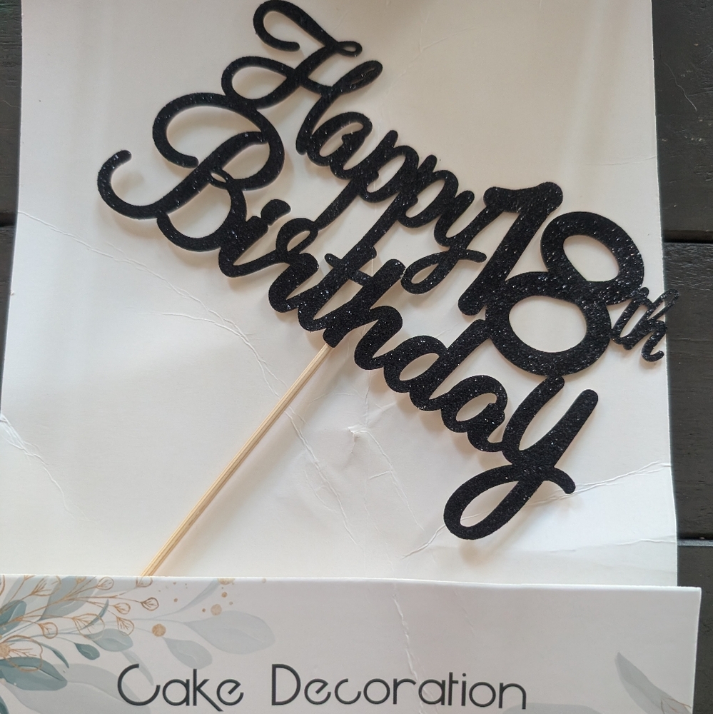 18th Birthday Cake Topper
